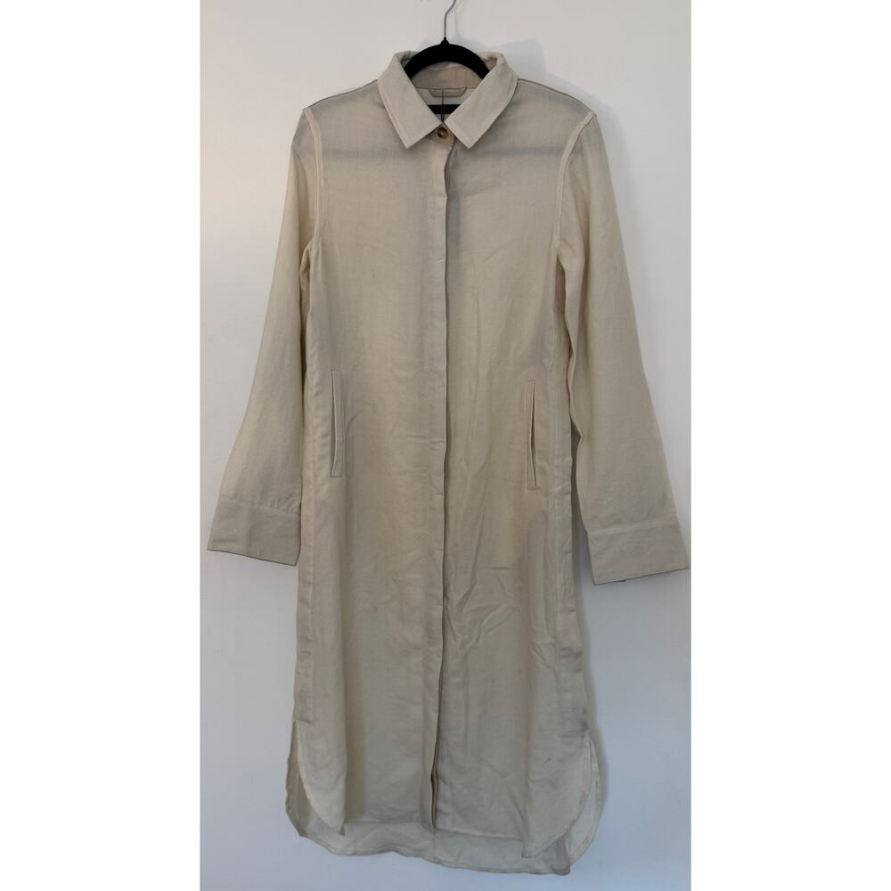 NICHOLAS K NWT Sylas Shirt Wool + Suede Leather